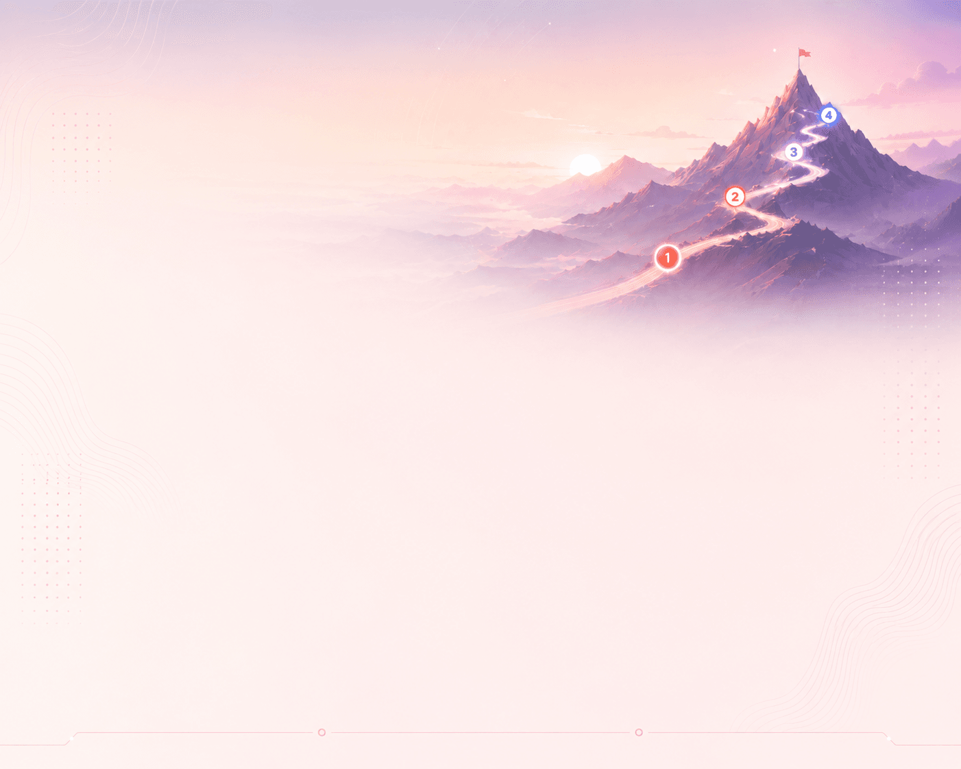 Roadmap mountain background